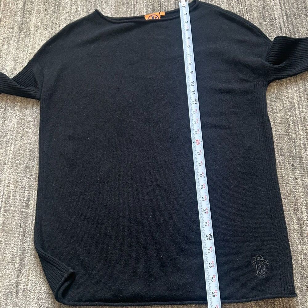 Tory Burch Black Cashmere Tunic Sweater, Size XS - Picture 8 of 8